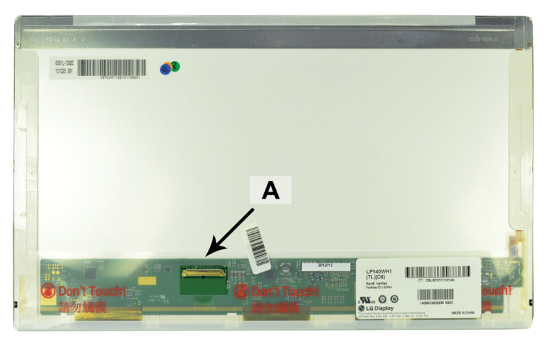 Laptop scherm LTN140AT20-S01 14.0 inch LED Glossy